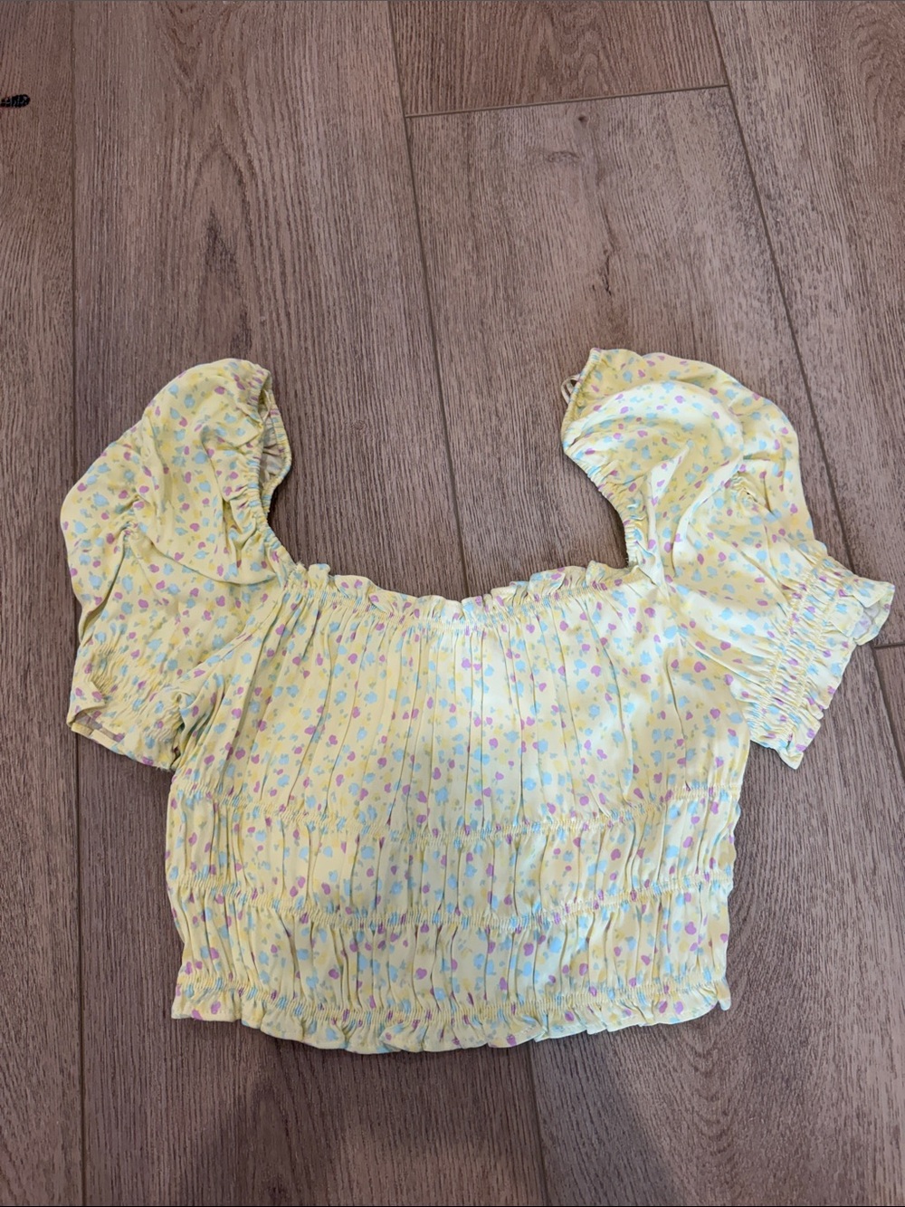 NWT Zara Yellow Crop Top